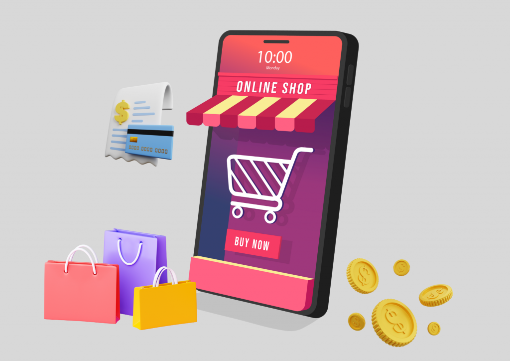 tools for online shop - sales - profits - money - shopping